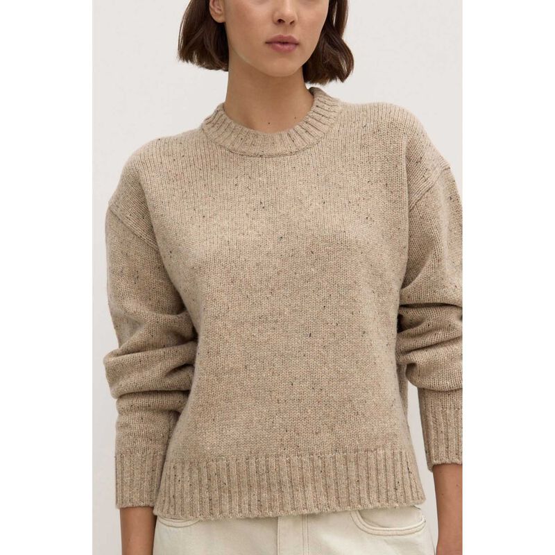 Assembly Label Beau Wool Merino Knit Stone Marle image number 2